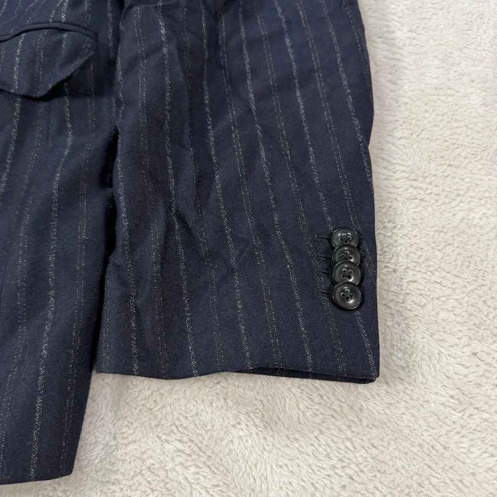Banana Republic Heritage Collection Mens 46L Pinstripe Suit Navy Wool 38x34 Pant